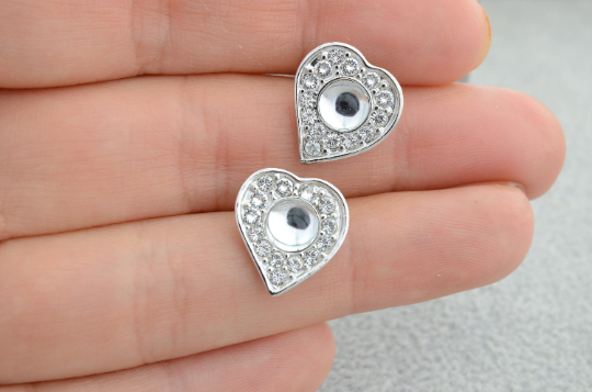 ピアス レディース アクセサリー 女性 ハート スタッドピアス Swarovski スワロフスキー
