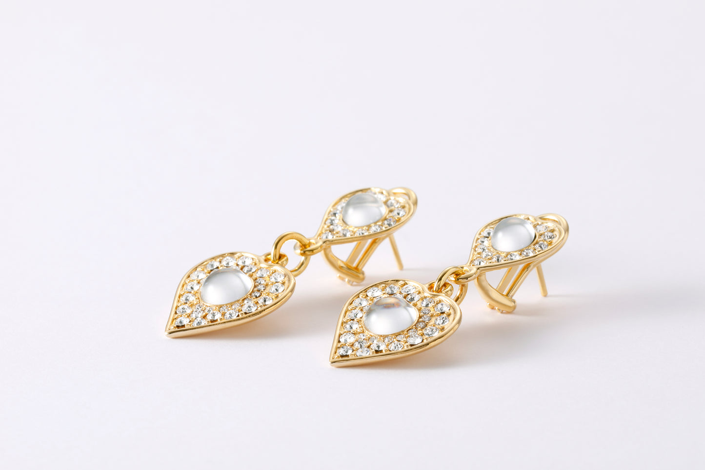 ピアス レディース アクセサリー 女性 ハート スワロフスキー クリスタル スターリングシルバー シルバー925